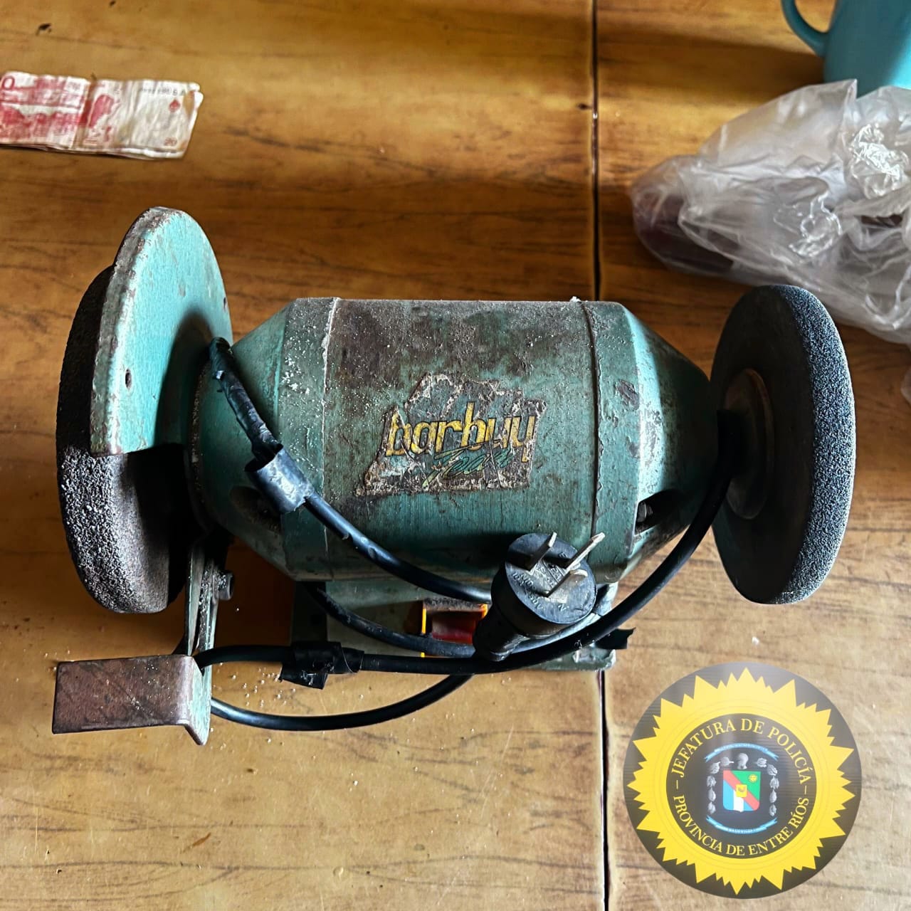 Recuperan un esmeril tras allanamiento en Milagrosa Sur